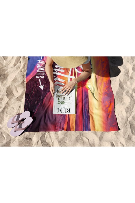 Mjölnir 90 Toalla de Playa Multicolor 90 x 150 cm, 70% Poliéster / 30% Poliamida, Secado Rápido